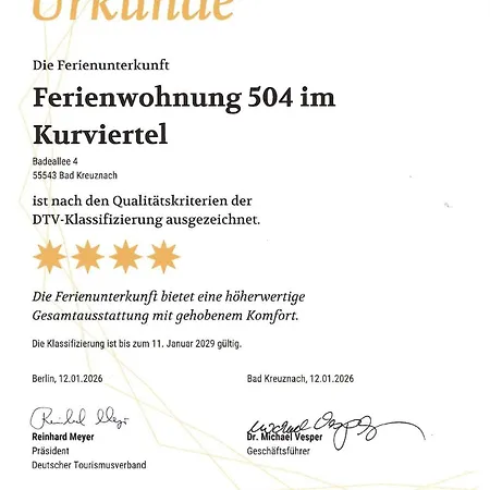 Schicke 2-Zimmer-Ferienwohnung Im Kurviertel 504 *